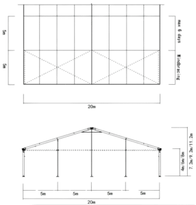 A-Frame Clear Span Tent