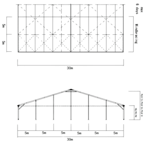 A-Frame Clear Span Tent