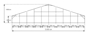 A-Frame Clear Span Tent