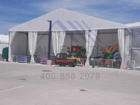 Tent for float Parking Garage