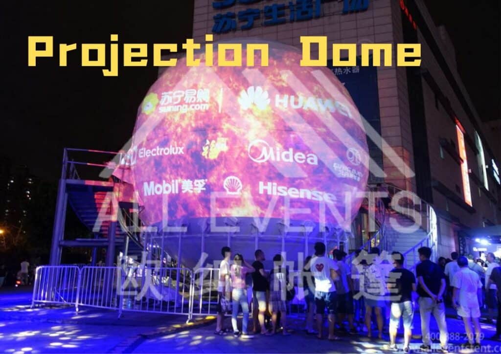 ALL EVENTS DOME TENT: Elevating with 360° Immersive Projection