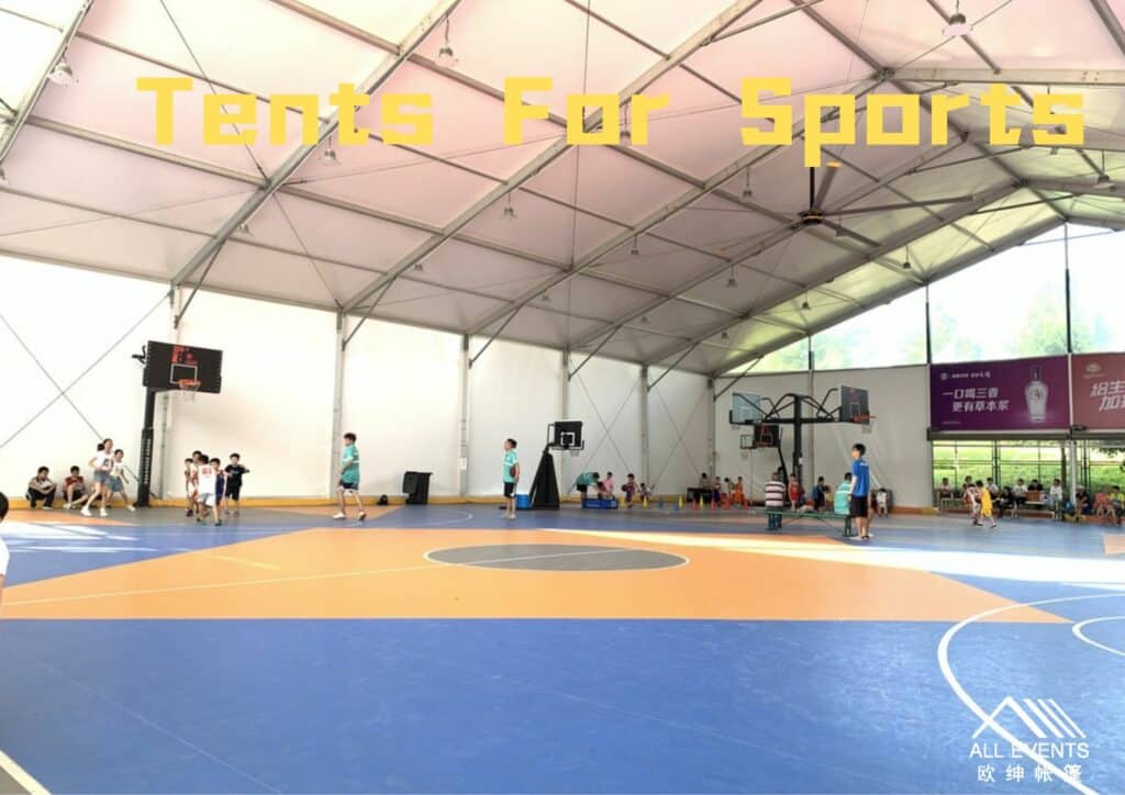 Rapid Construction of Basketball Venue in Shanghai: All Events Tent China Facilitates Investment Returns