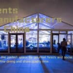 Transparent pvc clear span tent 10x25m.